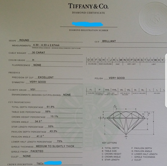 Tiffany Co Platnium Wedding & Engagement Ring Set - Picture 5 of 6